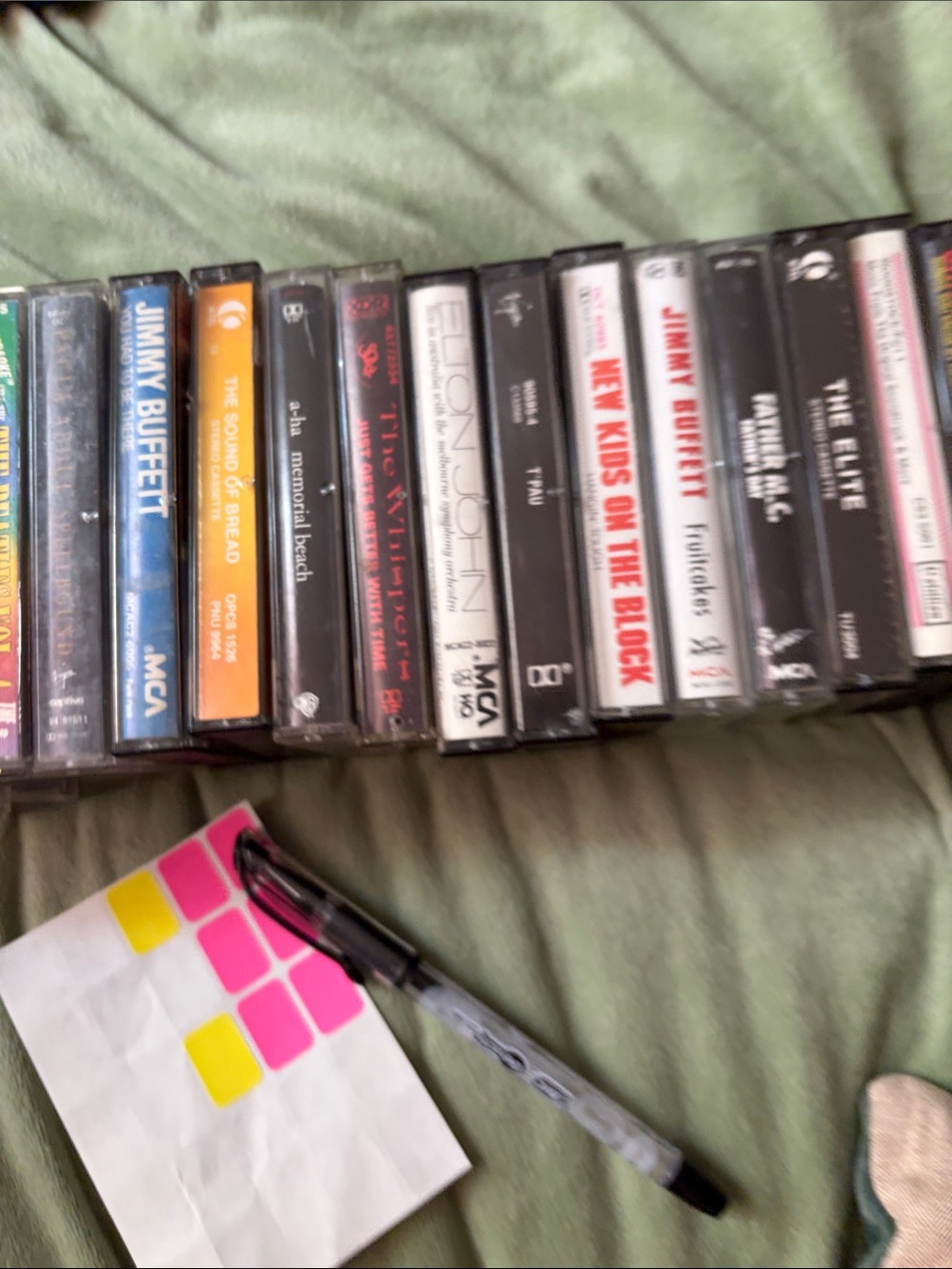 Assorted Audio Cassette Tapes - Black